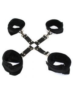 Hogtie with furry cuffs