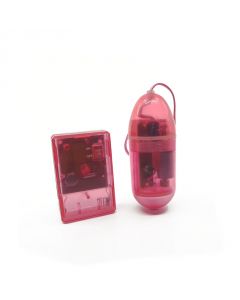 Vibrating Egg w/Remote Control - Pink Transparen